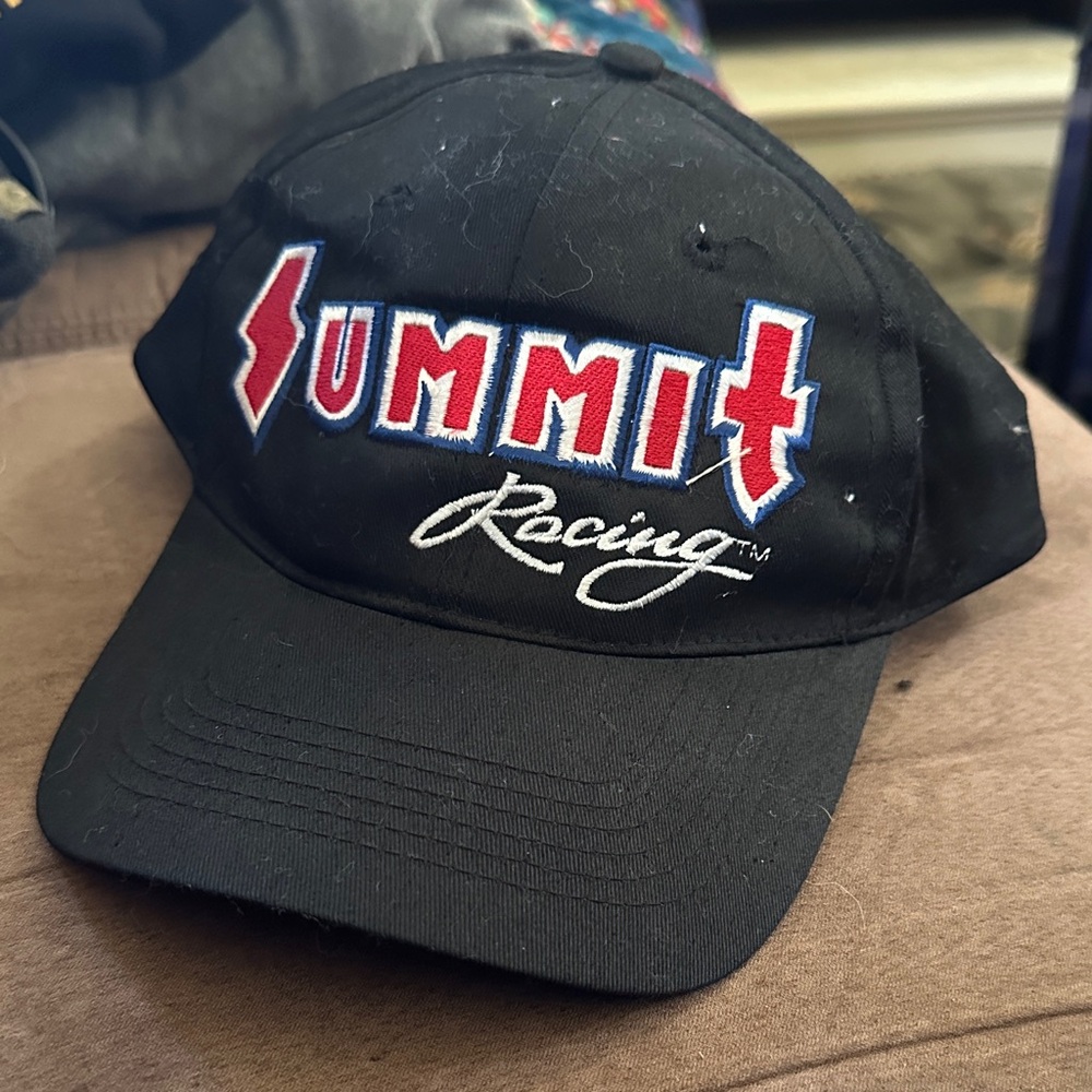 Summit Racing Embroidered Black Baseball Cap